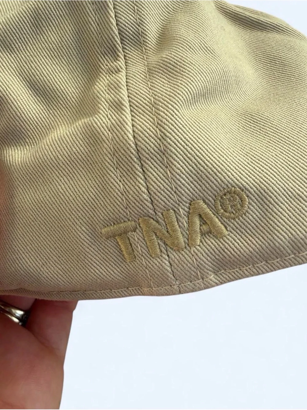 Aritzia TNA beige basic baseball hat